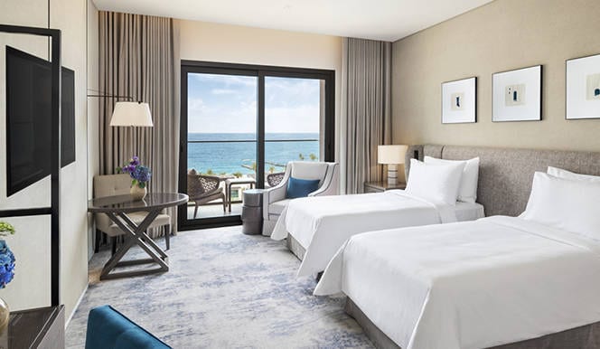 Address Beach Resort Fujairah - Family Deluxe Room Ocean View Twin Bed